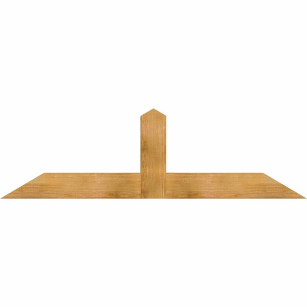 Ekena Millwork Portland Rough Sawn Timber Gable Bracket, Western Red Cedar, 72"W x 21"H x 4"D x 6"F, 7/12 Pitch GBW072X21X0406POR00RWR - main